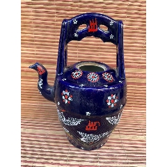 民国粉彩花鸟西瓜罐-彩绘瓷/彩瓷-7788旧书网