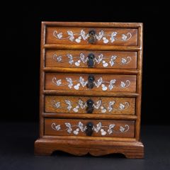 紫檀木雕刻祥龙纳福多宝盒收纳盒，满金星牛毛纹，全榫卯结构，选料精良