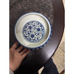 清道光青花福禄寿三星人物杯__【7788纸艺】