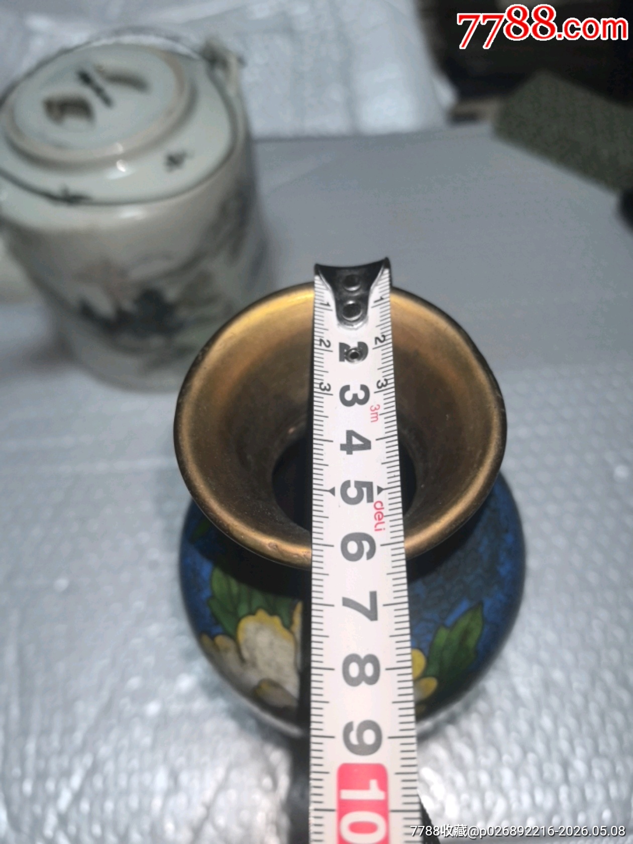 景泰藍(lán)花瓶一個(gè)，品相如周，歡迎收藏_價(jià)格70元_第19張_
