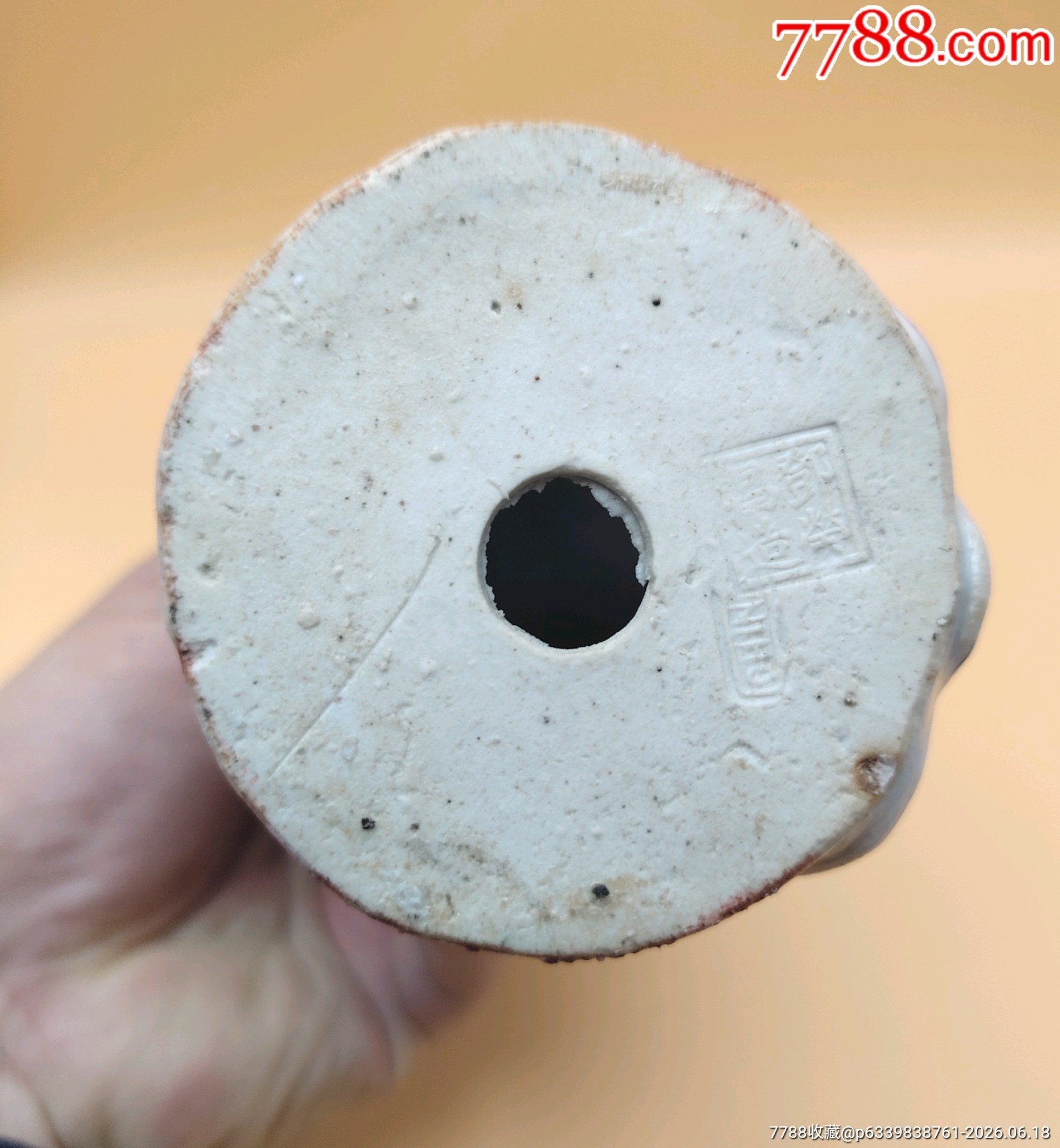 美國回流晚清民國細(xì)路粉彩仕女人物瓷塑品相：全品尺寸：如圖_價格898元_第6張_