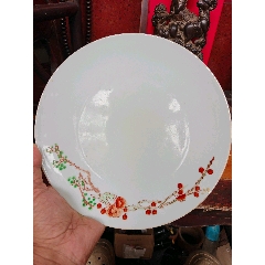 中国景德鎮 粉彩 茶入 煎茶道具 七十年代物 六七十年代的