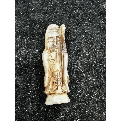 原味美品純天然玉雕壽星小擺件一個(gè)