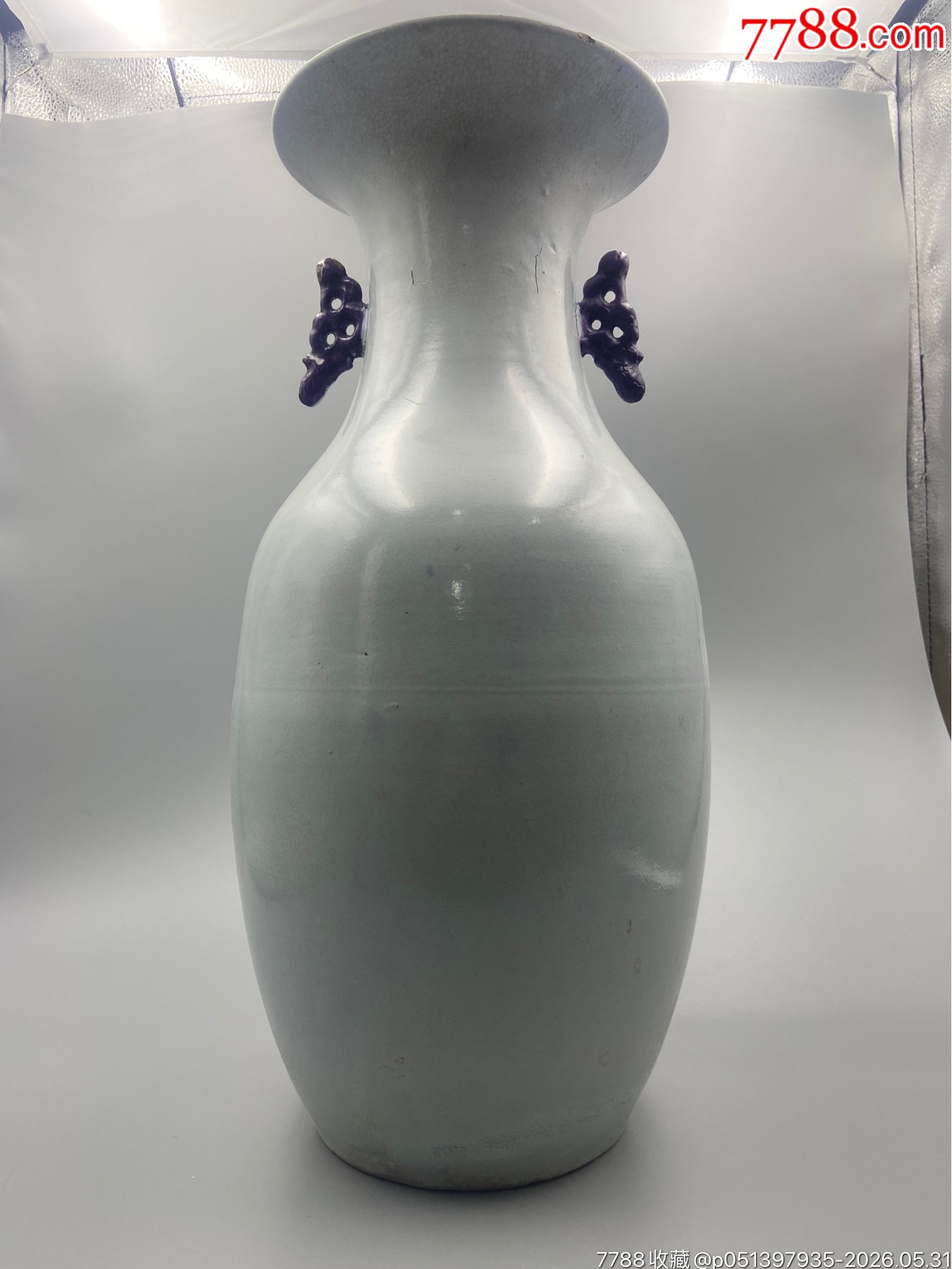 歐洲回流，晚清民國(guó)博古青花大瓶。畫工精細(xì)，絕對(duì)算是同類題材中的佼佼者了_價(jià)格801元_第3張_