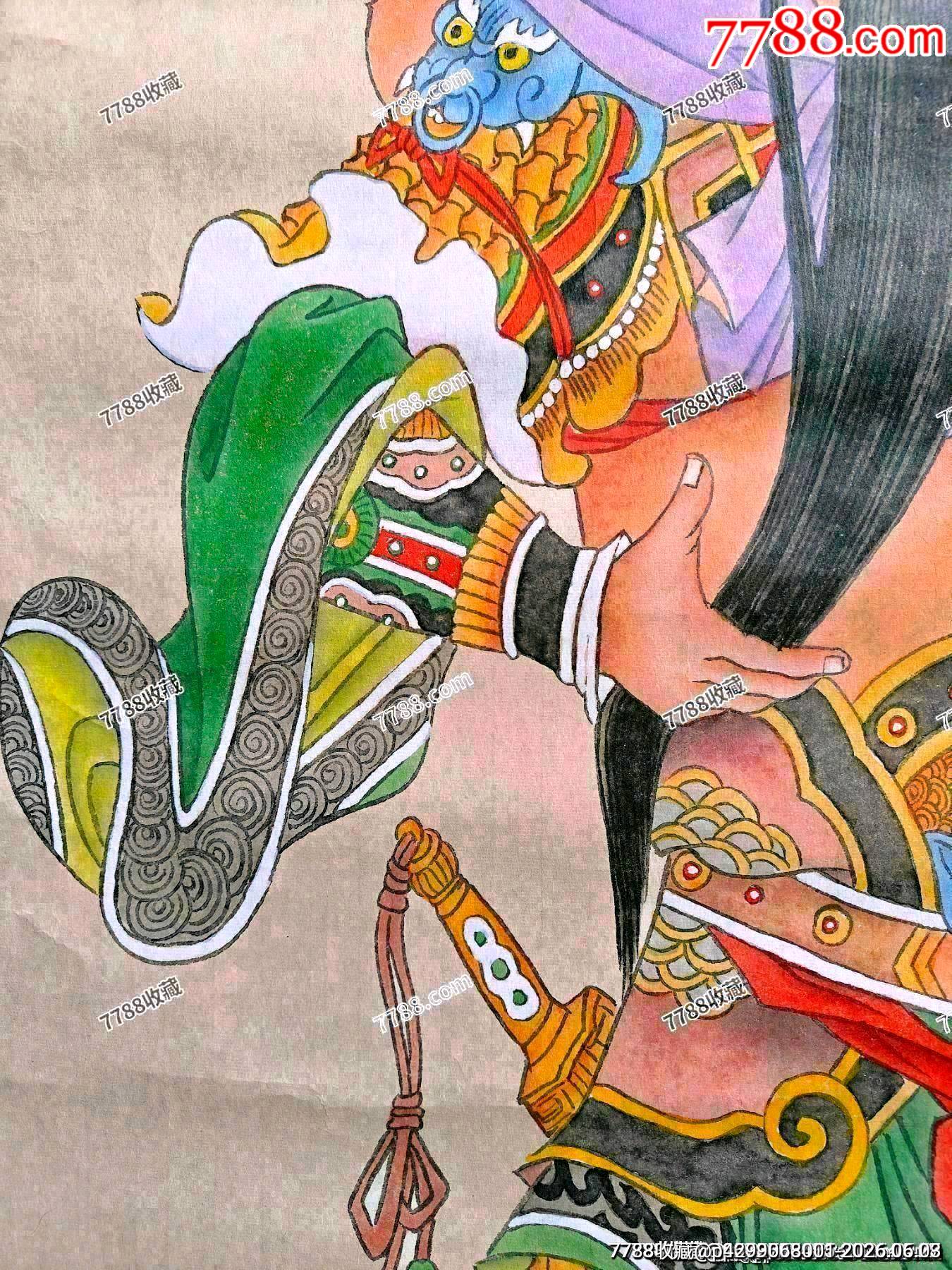 敦煌壁畫修復(fù)專家、中歐壁畫藝術(shù)交流大使、“敦煌幻彩畫派”開創(chuàng)者李新老師作品_價(jià)格120元_第9張_