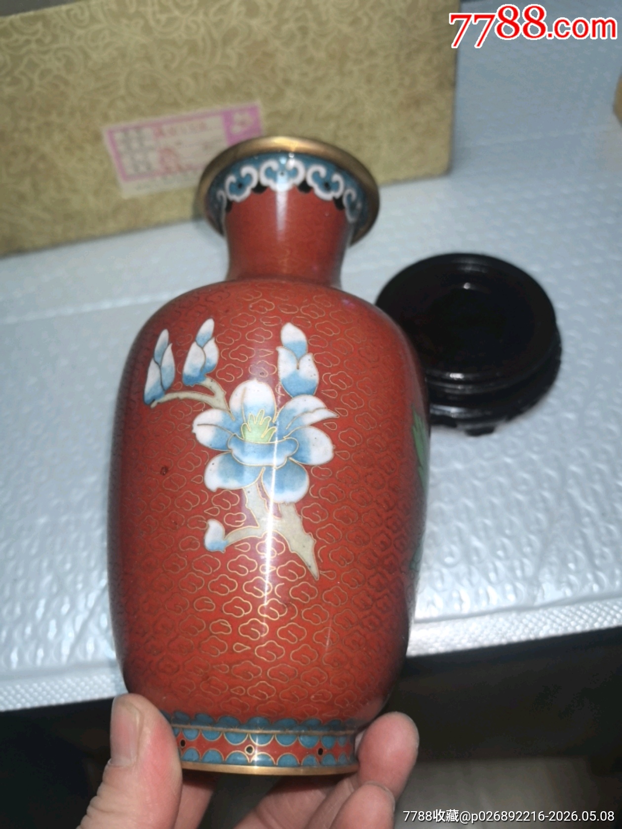 景泰藍花瓶一個，品相如圖，歡迎收藏_價格124元_第16張_