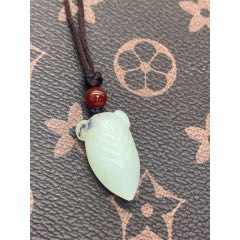 純天然和田玉籽料一鳴驚人掛件