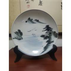 清乾隆青花釉里红百寿狮子绣球纹大盘__【7788收藏】