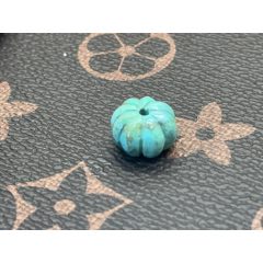 純天然湖北高瓷綠松石花珠