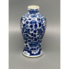 清光緒青花龍穿花雞腿瓶