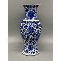 清光绪青花缠枝莲凤尾尊_青花瓷_收藏小王明清瓷器【7788收藏】