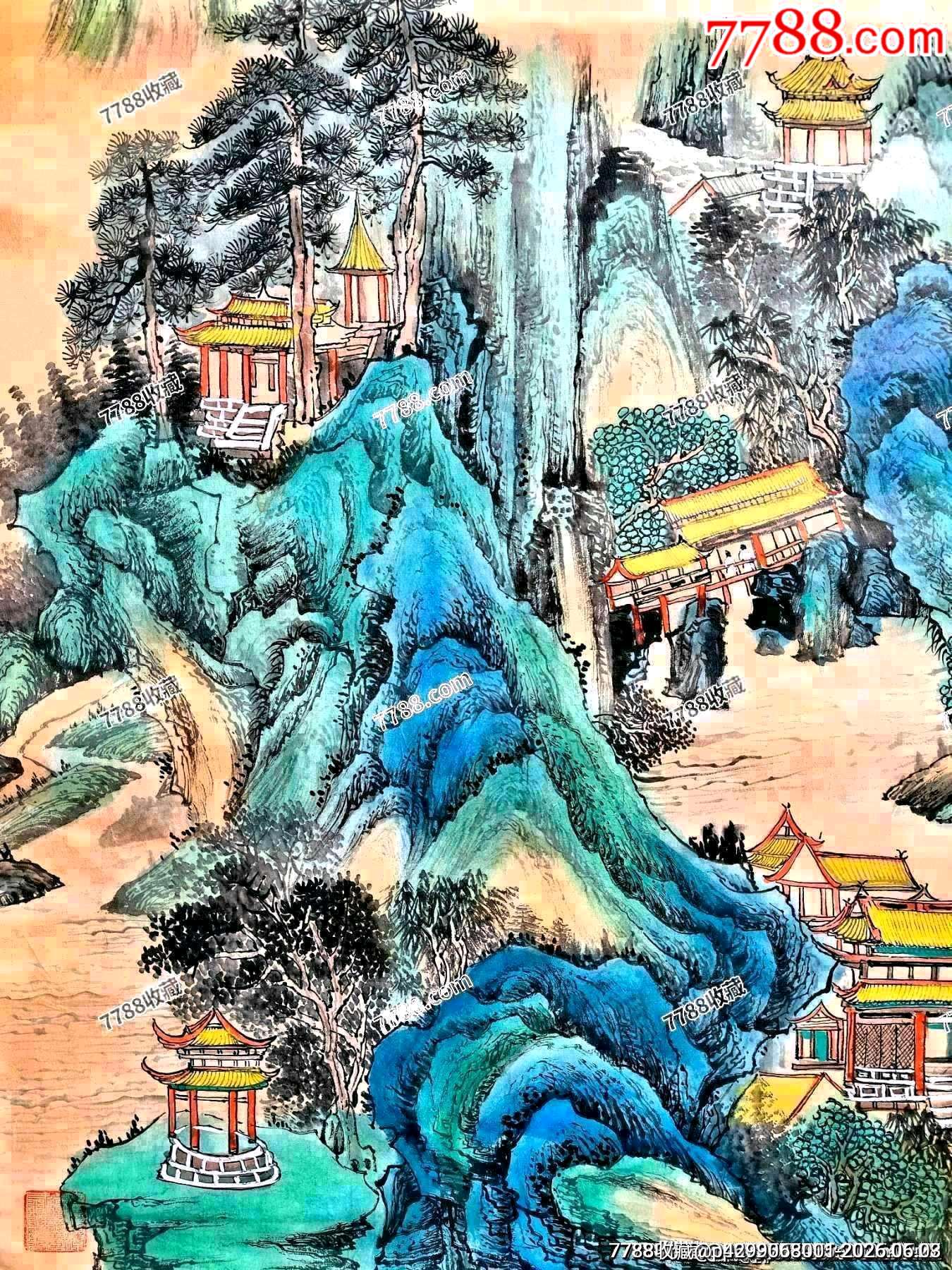 法國騎士*章獲得者、中國禪文化學(xué)者、古木禪意畫派創(chuàng)始人王墨生作品《仙山奇峰》_價(jià)格350元_第4張_