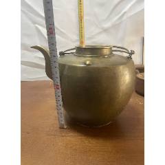 清代蛇皮造型铜鎏金酒壶__【7788集邮网】
