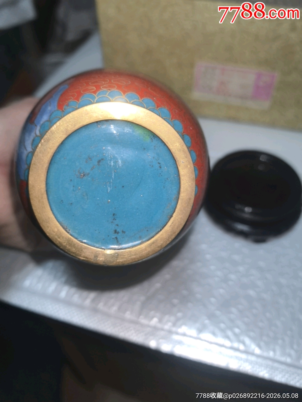 景泰藍花瓶一個，品相如圖，歡迎收藏_價格124元_第12張_