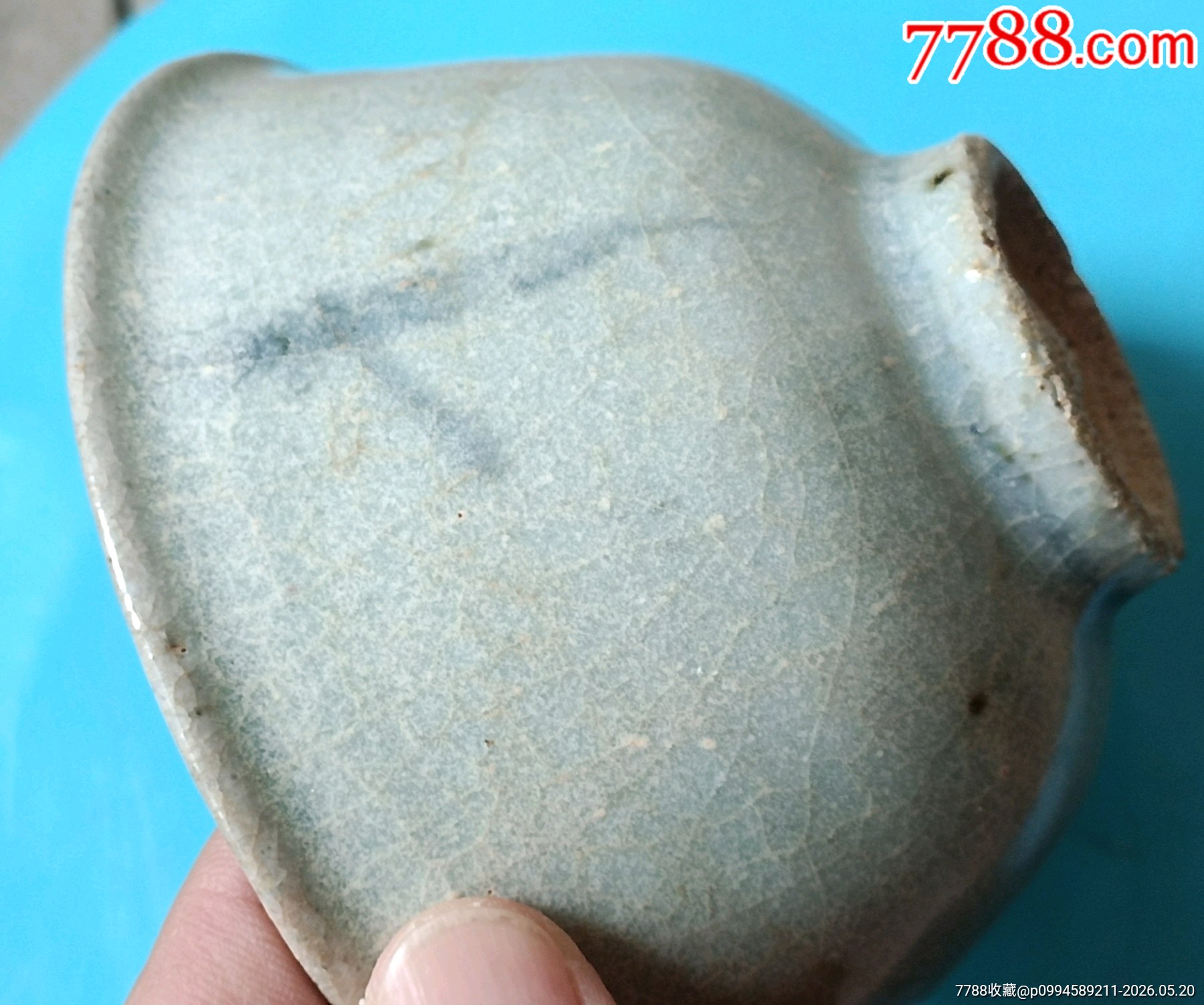 明代早期白地青花老碗民窯老瓷包老_價格1200元_第5張_
