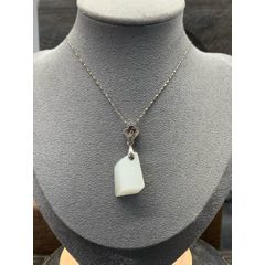 純天然新疆和田玉羊脂白玉吊墜