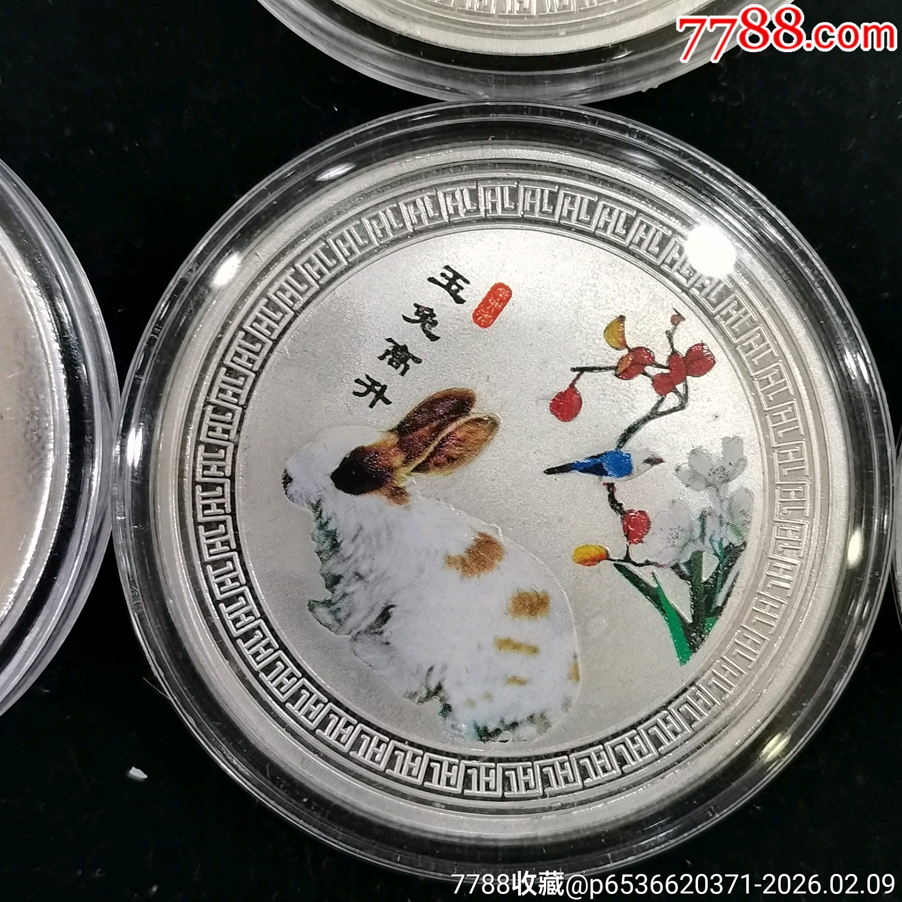 原味全新鍍銀彩色生肖蛇、兔等紀(jì)念章共8枚一起拍！_價格50元_第5張_