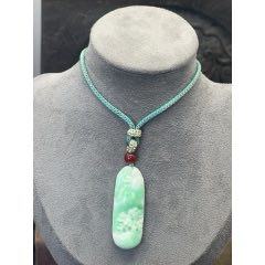 純天然A貨翡翠山水掛件