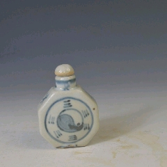周乐元内画水晶鼻烟壶民国水晶鼻烟壶老水晶鼻烟壶__【7788旧书网】