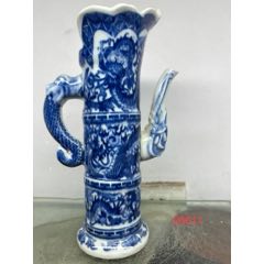 清乾隆青花龙纹多穆壶全品包老_水壶/壶类_圣博雅居古玩行【7788旧书网】