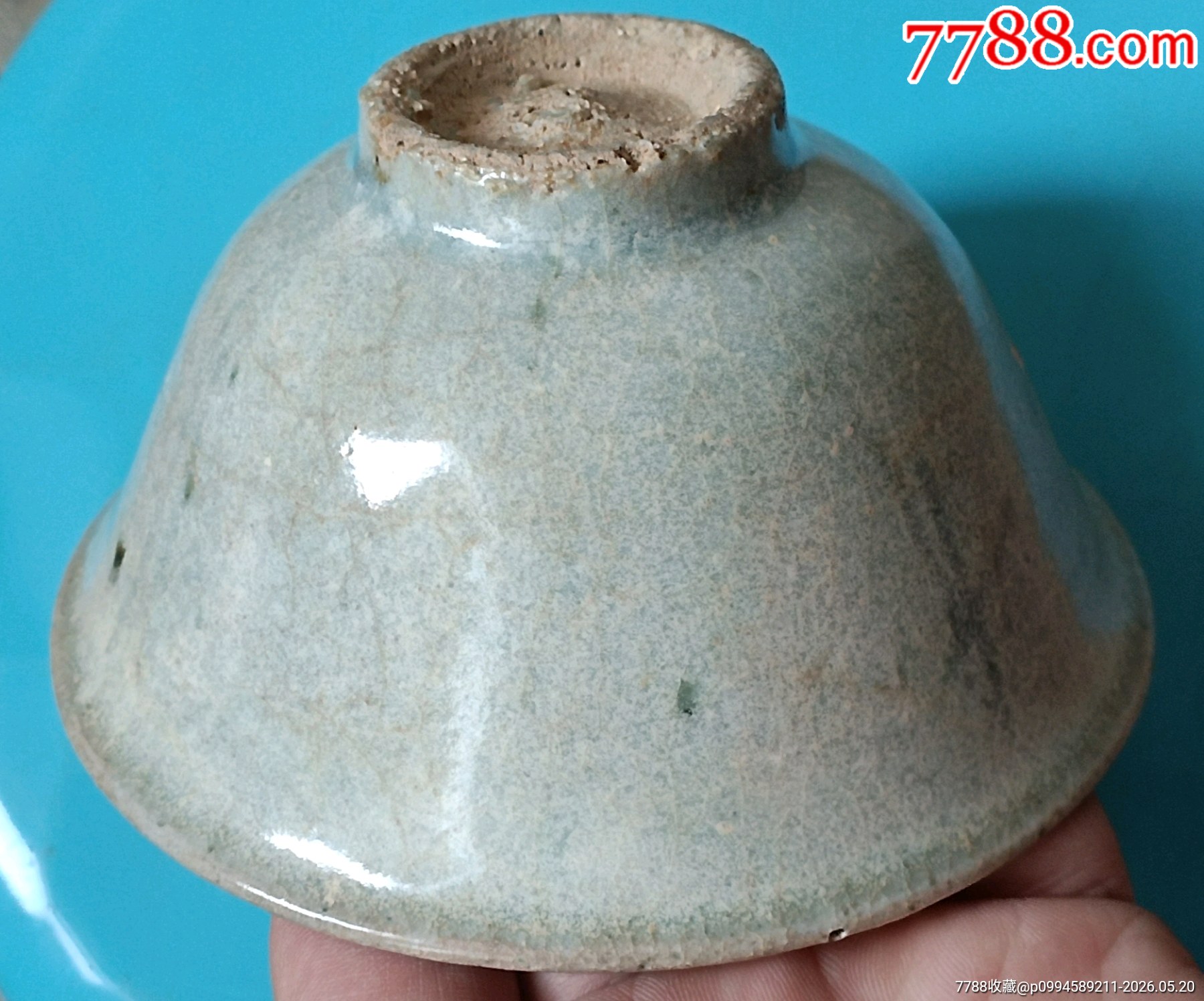 明代早期白地青花老碗民窯老瓷包老_價格1200元_第18張_
