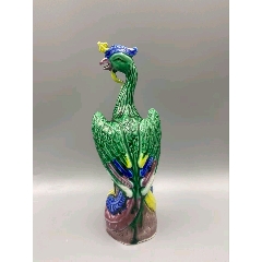 歐洲回流，567細(xì)路粉彩鳳凰瓷塑。畫(huà)工精細(xì)，絕對(duì)算是同類(lèi)題材