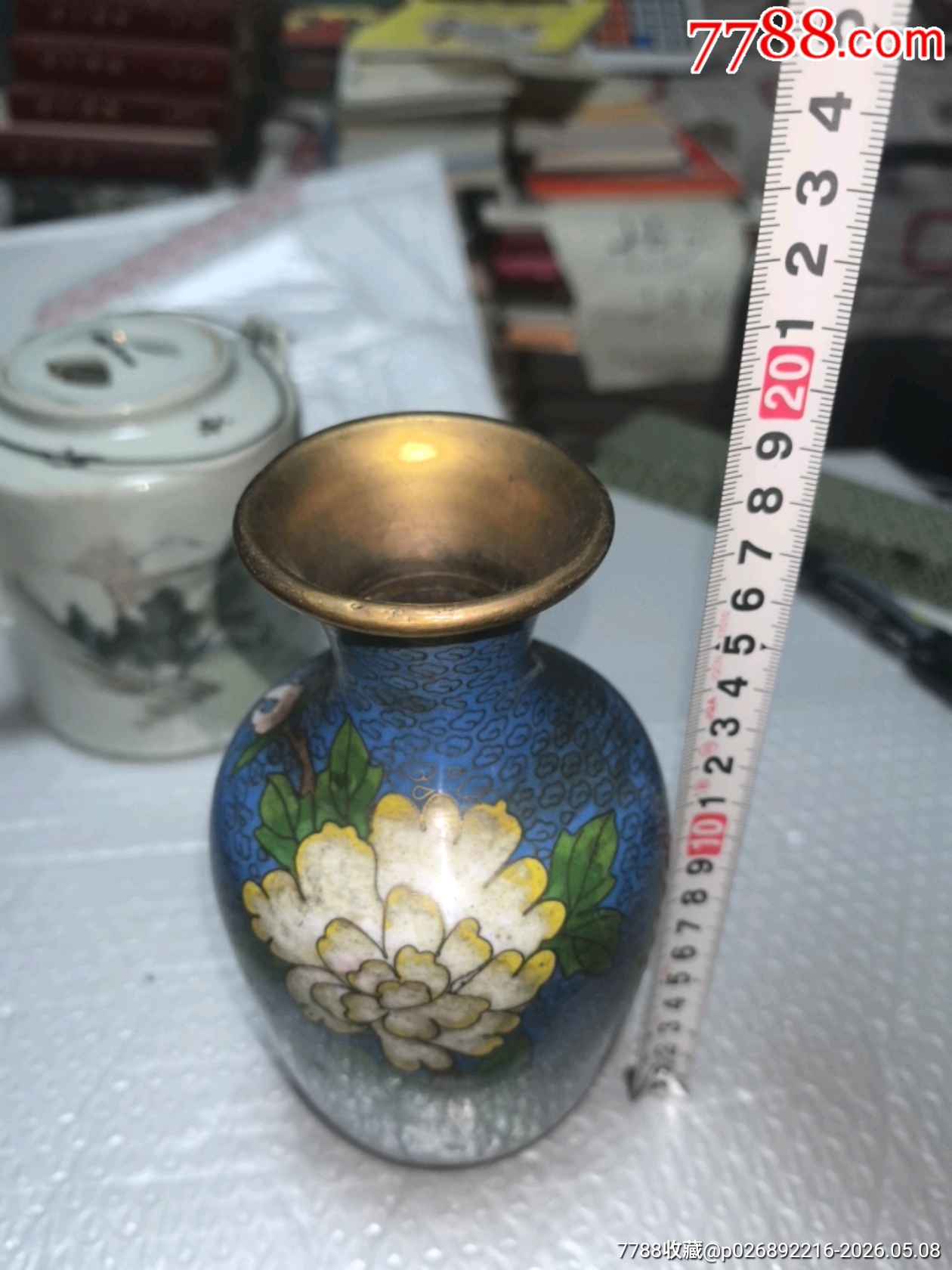 景泰藍(lán)花瓶一個(gè)，品相如周，歡迎收藏_價(jià)格70元_第21張_