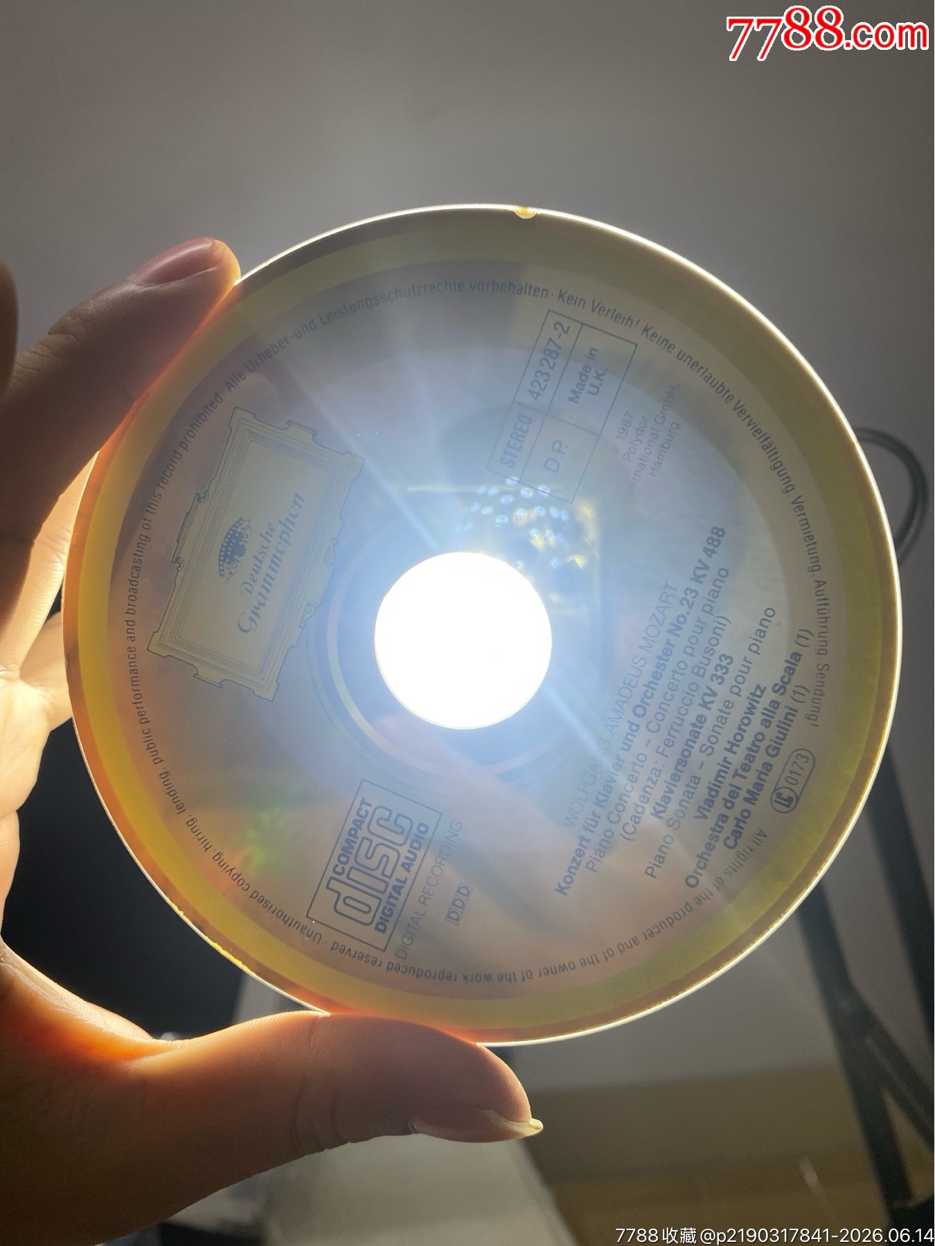 霍洛維茨。莫扎特鋼琴曲。德版。93新_價格40元_第7張_