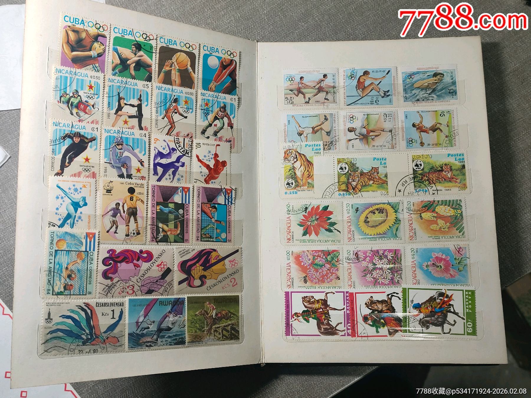 外國(guó)郵票一本（5）體育，馬等，品如圖看好下拍快遞發(fā)貨不包郵_價(jià)格88元_第2張_