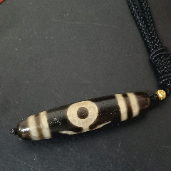 藏传象雄朱砂大鹏随形天珠一颗_天珠_文玩迷福利社【7788缝纫机】
