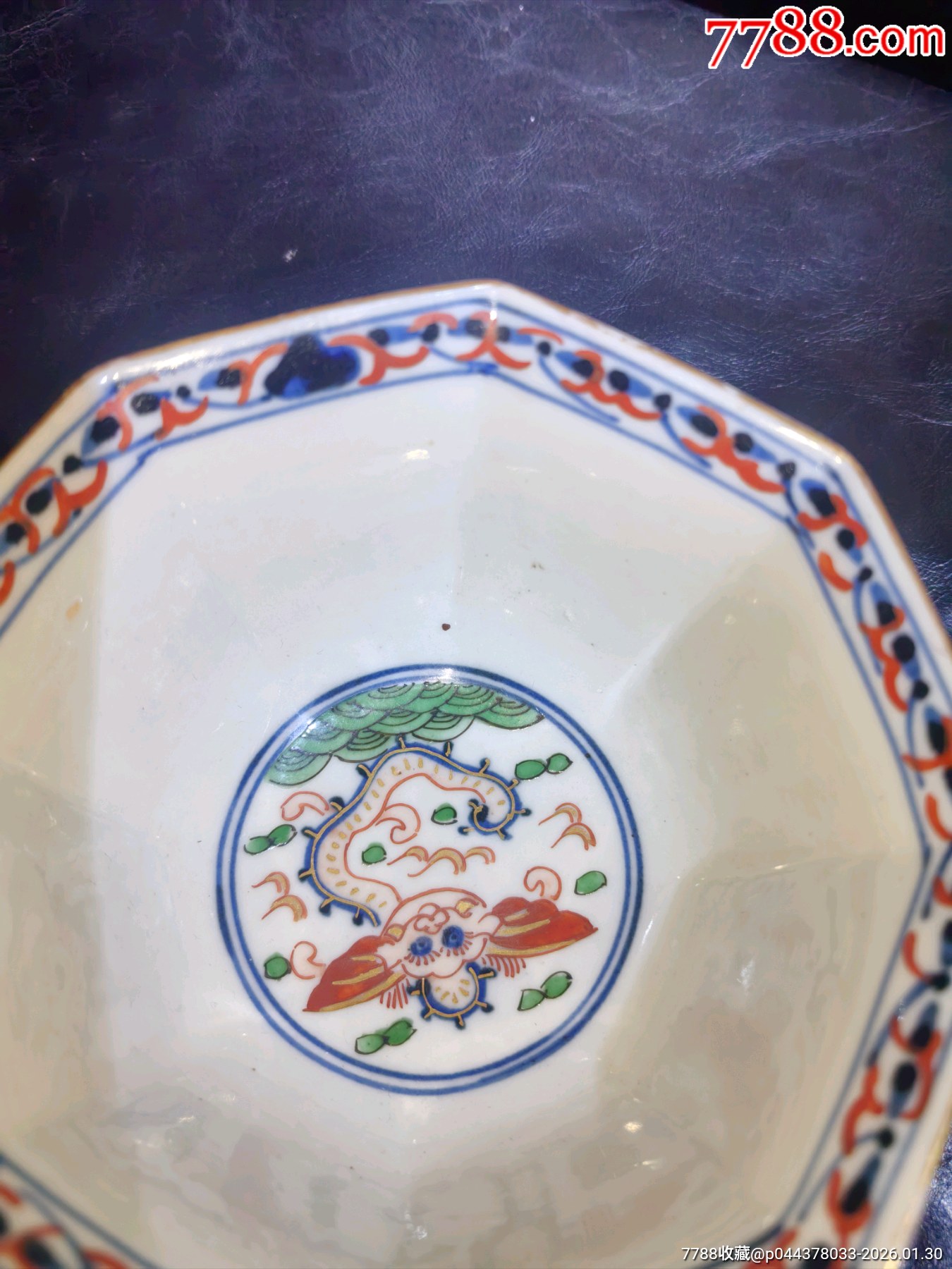 大明萬歷年制款人物描金八方杯或碗精品完美品細(xì)路不可多得！_價格498元_第21張_