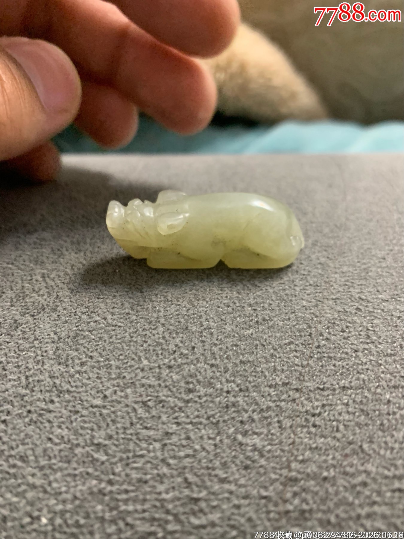 和田玉瑞獸掛件一個(gè)（非常漂亮寓意好完整白度非常好_價(jià)格45元_第1張_