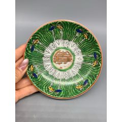 民國白菜紋高足供蝶