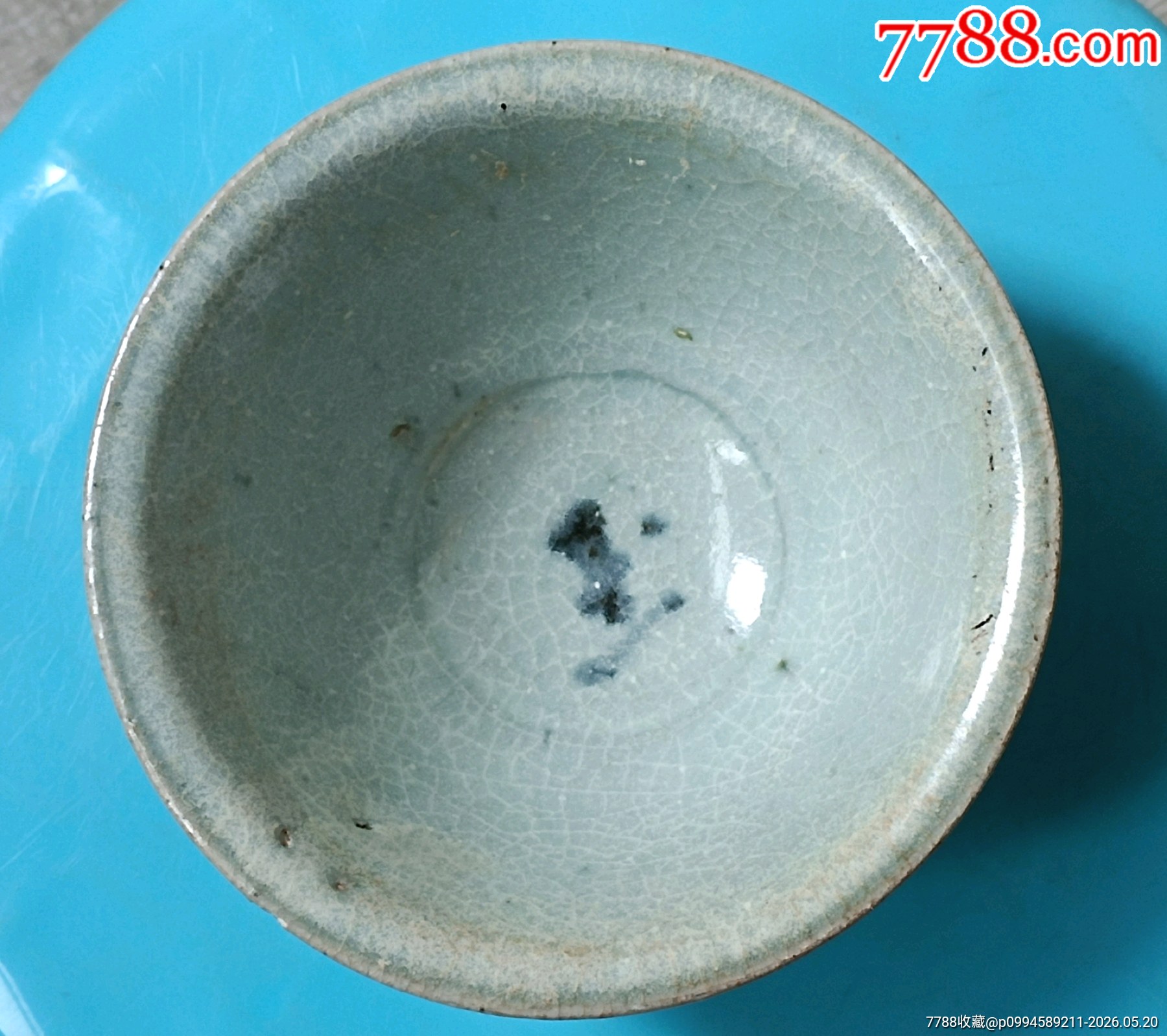 明代早期白地青花老碗民窯老瓷包老_價格1200元_第3張_