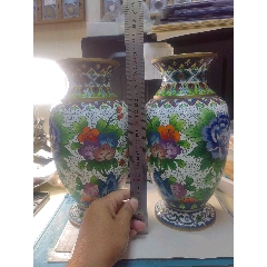 8117】567铜胎掐丝珐琅花卉纹瓶_其他景泰蓝/珐琅_麟角堂【7788模型收藏】