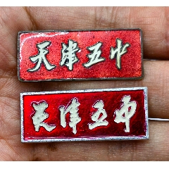 天津五中教師?；浙~鋁2枚一對(duì)