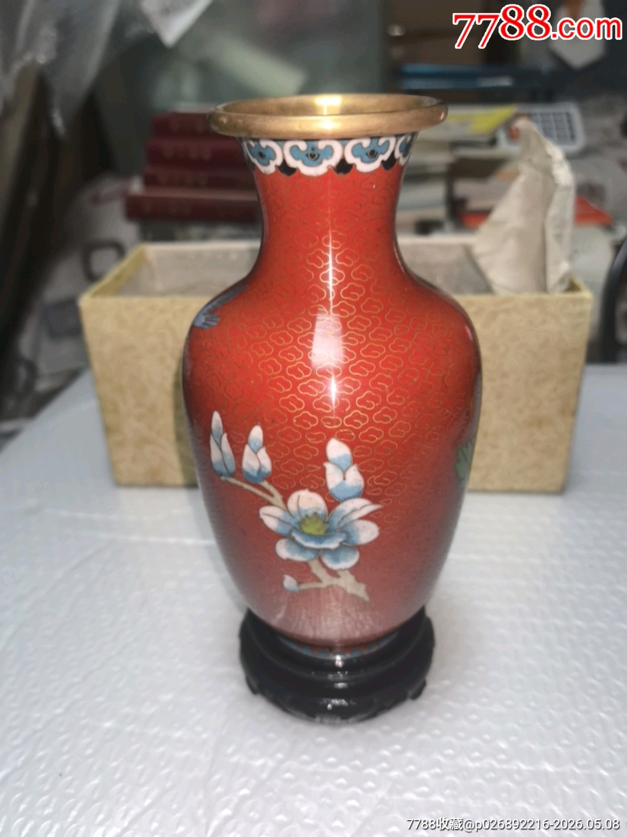景泰藍花瓶一個，品相如圖，歡迎收藏_價格124元_第6張_