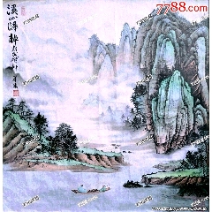 法國騎士*章獲得者、中國禪文化學(xué)者、古木禪意畫派創(chuàng)始人王墨生作品《溪山歸槕》