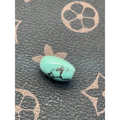 純天然湖北綠松石高瓷桶珠