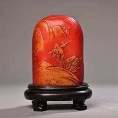 纯天然寿山芙蓉石古兽印章__【7788旧书网】