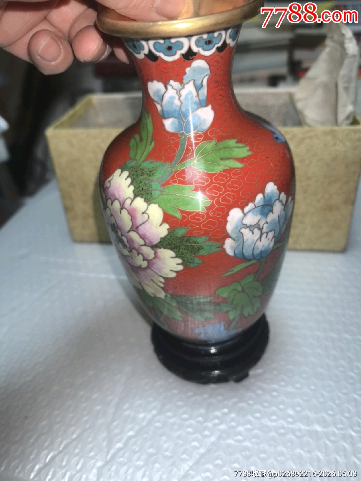 景泰藍花瓶一個，品相如圖，歡迎收藏_價格124元_第9張_