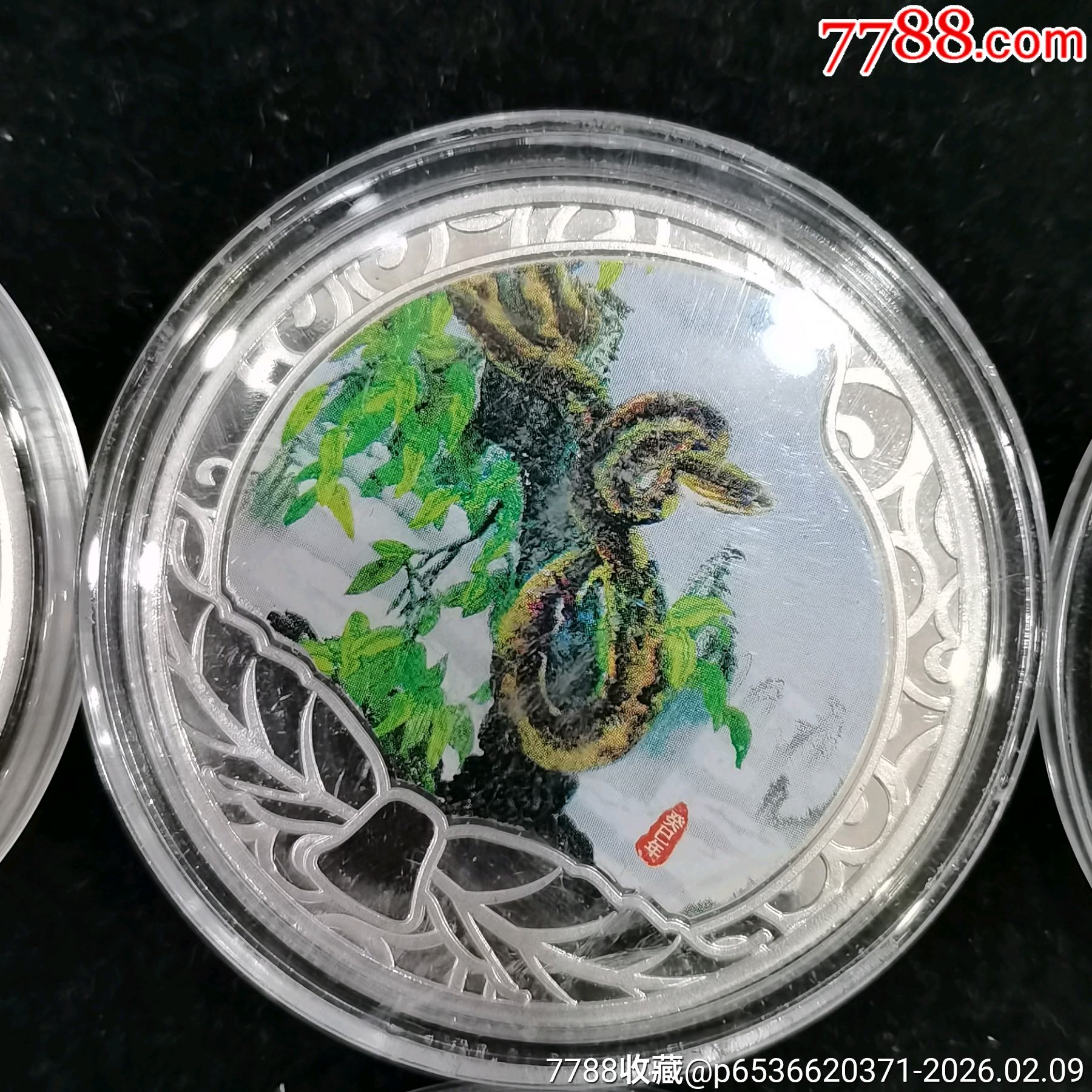 原味全新鍍銀彩色生肖蛇、兔等紀(jì)念章共8枚一起拍！_價格50元_第6張_