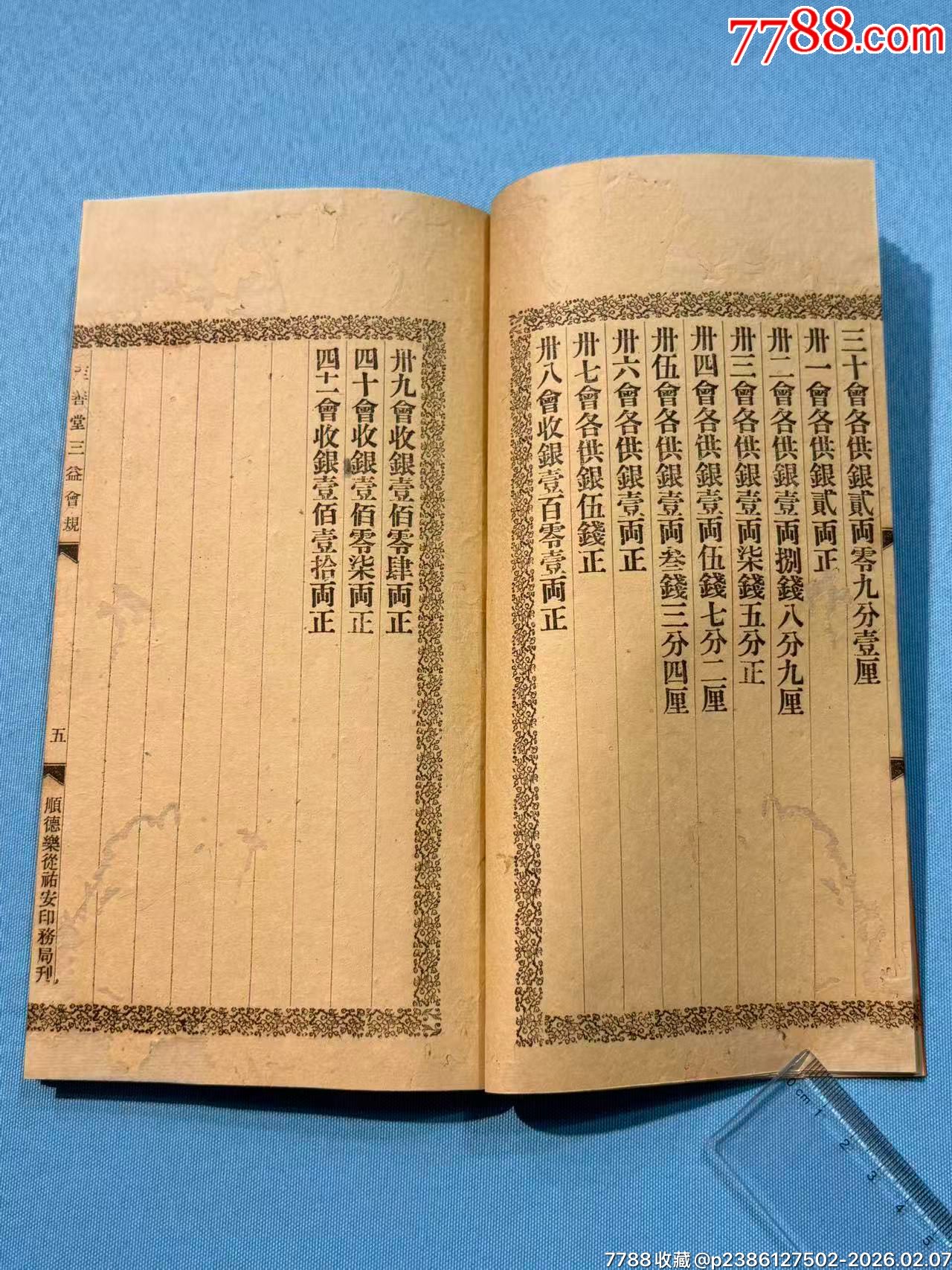 民國順德樂從《至善堂三益會規(guī)》1本_價格780元_第6張_