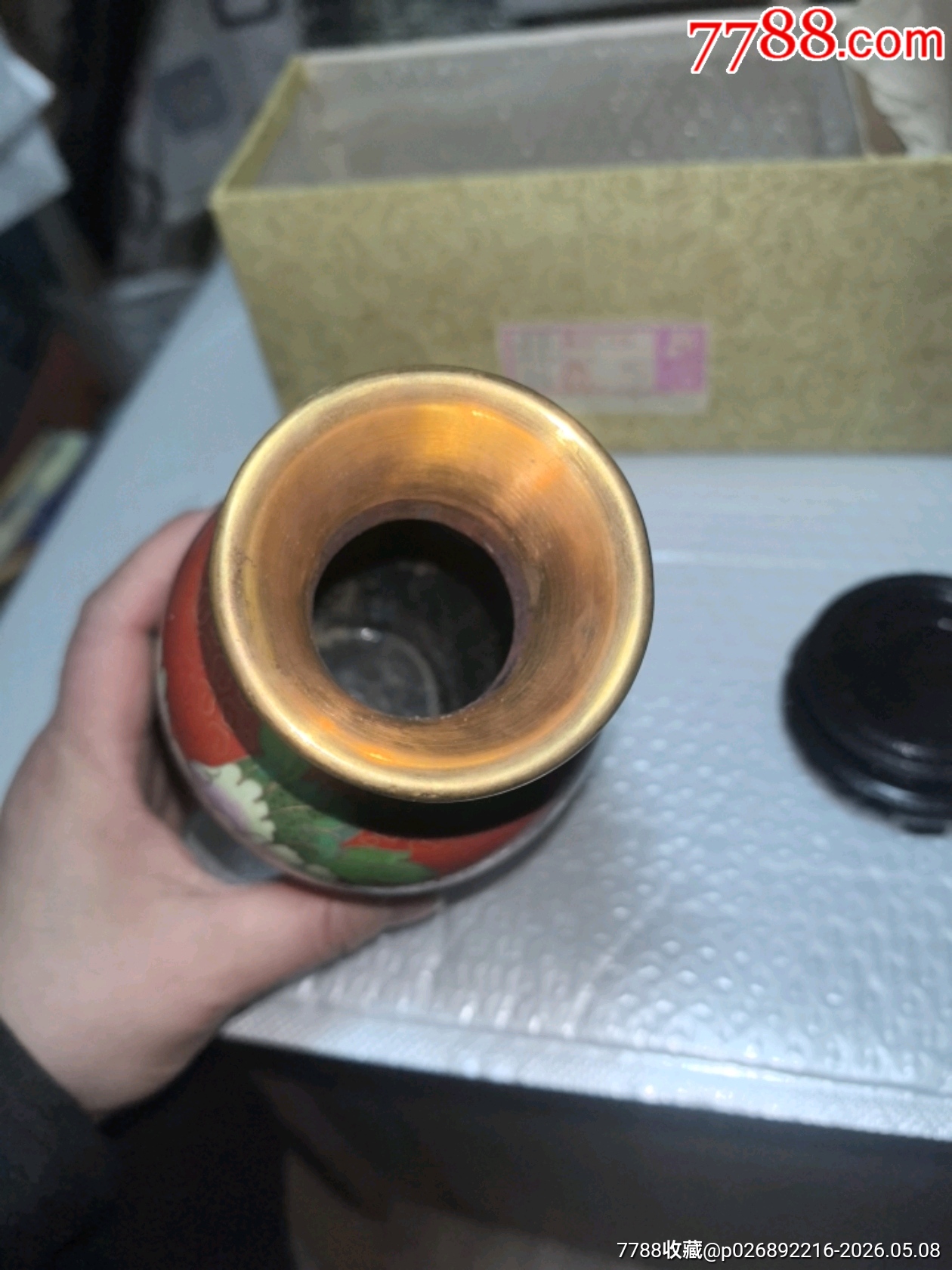 景泰藍花瓶一個，品相如圖，歡迎收藏_價格124元_第22張_