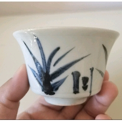 全品清中期豆青釉赏盘一个（直径17厘米）包老保真__【7788集邮网】