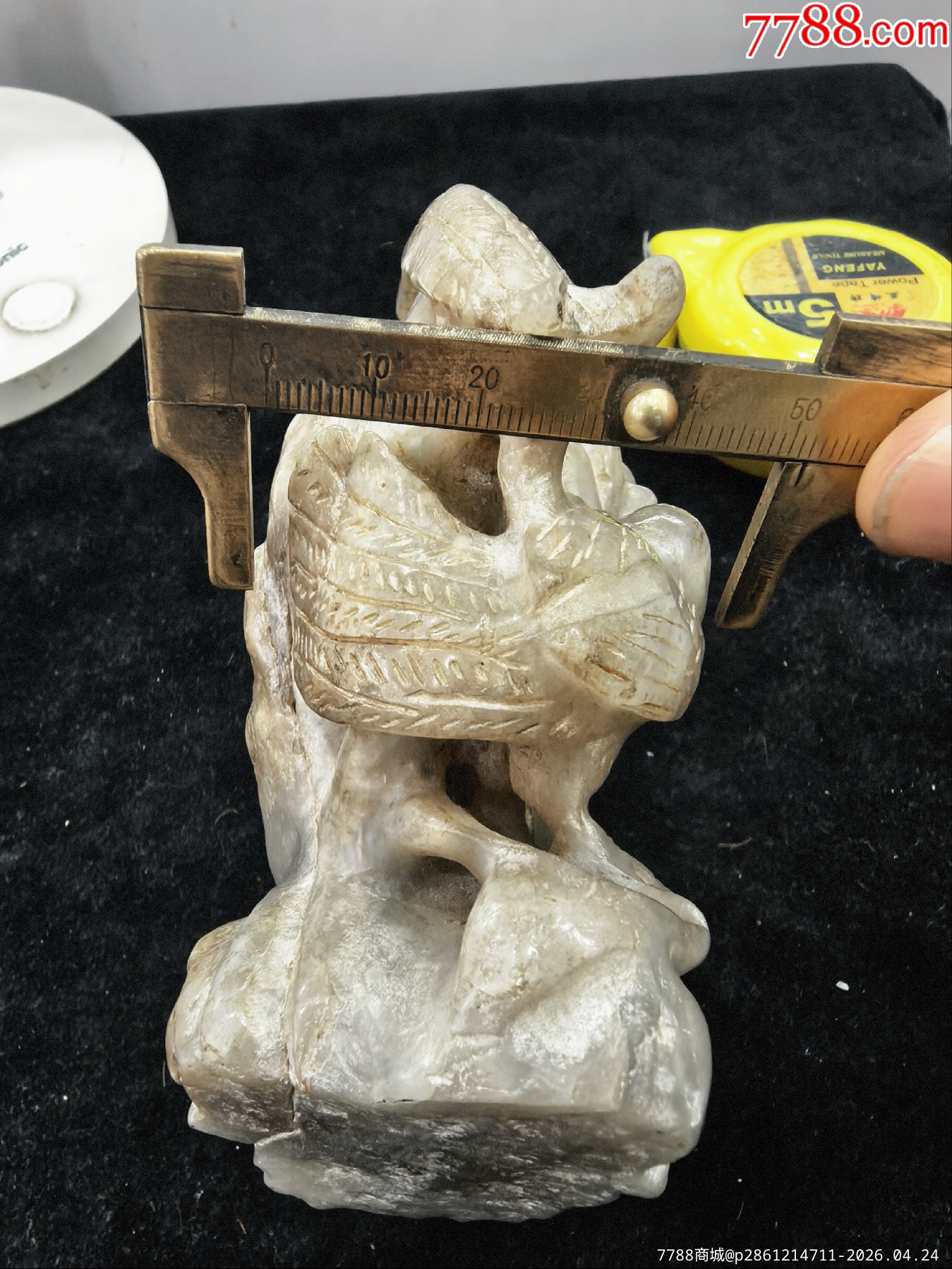 原味完美品純天然和田白玉鏤空高浮雕花鳥大擺件一個(gè)_價(jià)格198元_第15張_