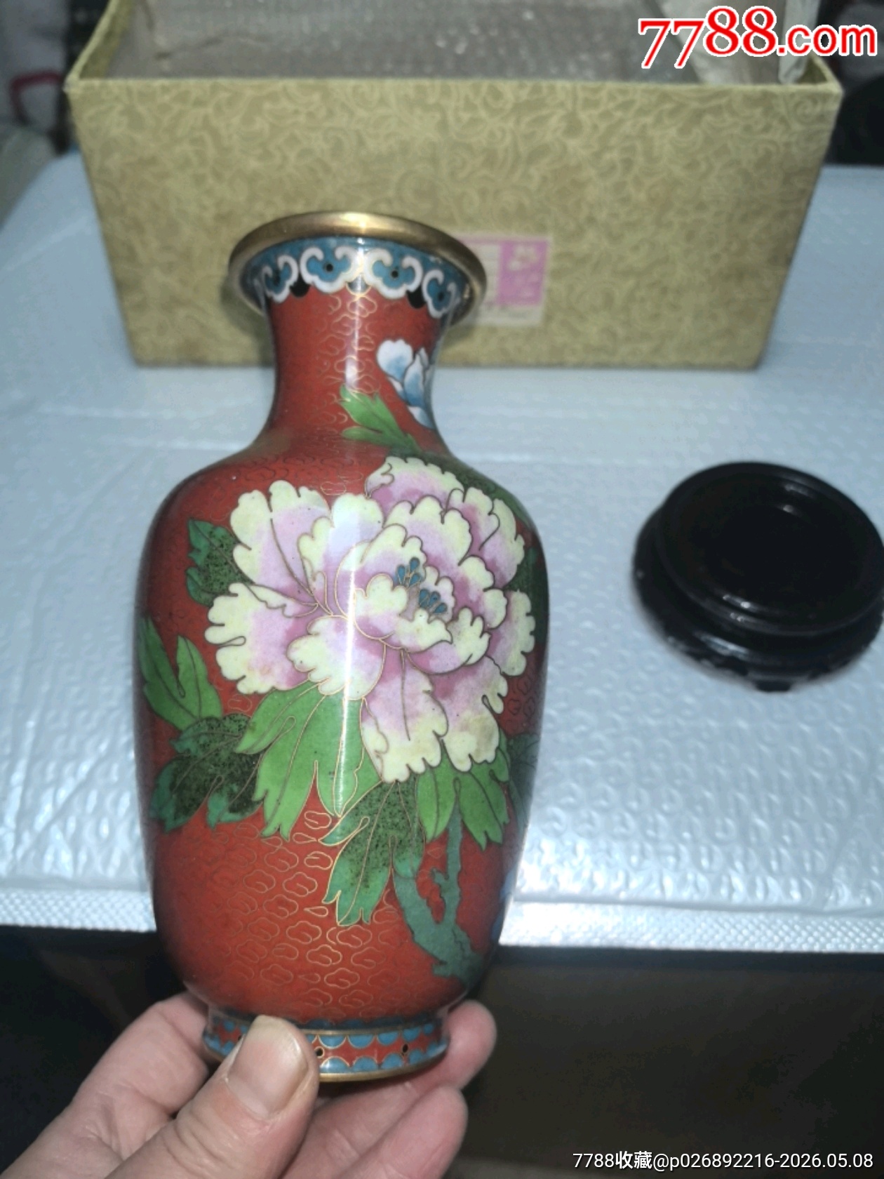 景泰藍花瓶一個，品相如圖，歡迎收藏_價格124元_第13張_