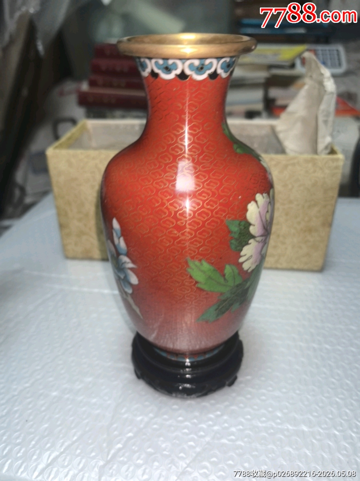 景泰藍花瓶一個，品相如圖，歡迎收藏_價格124元_第7張_