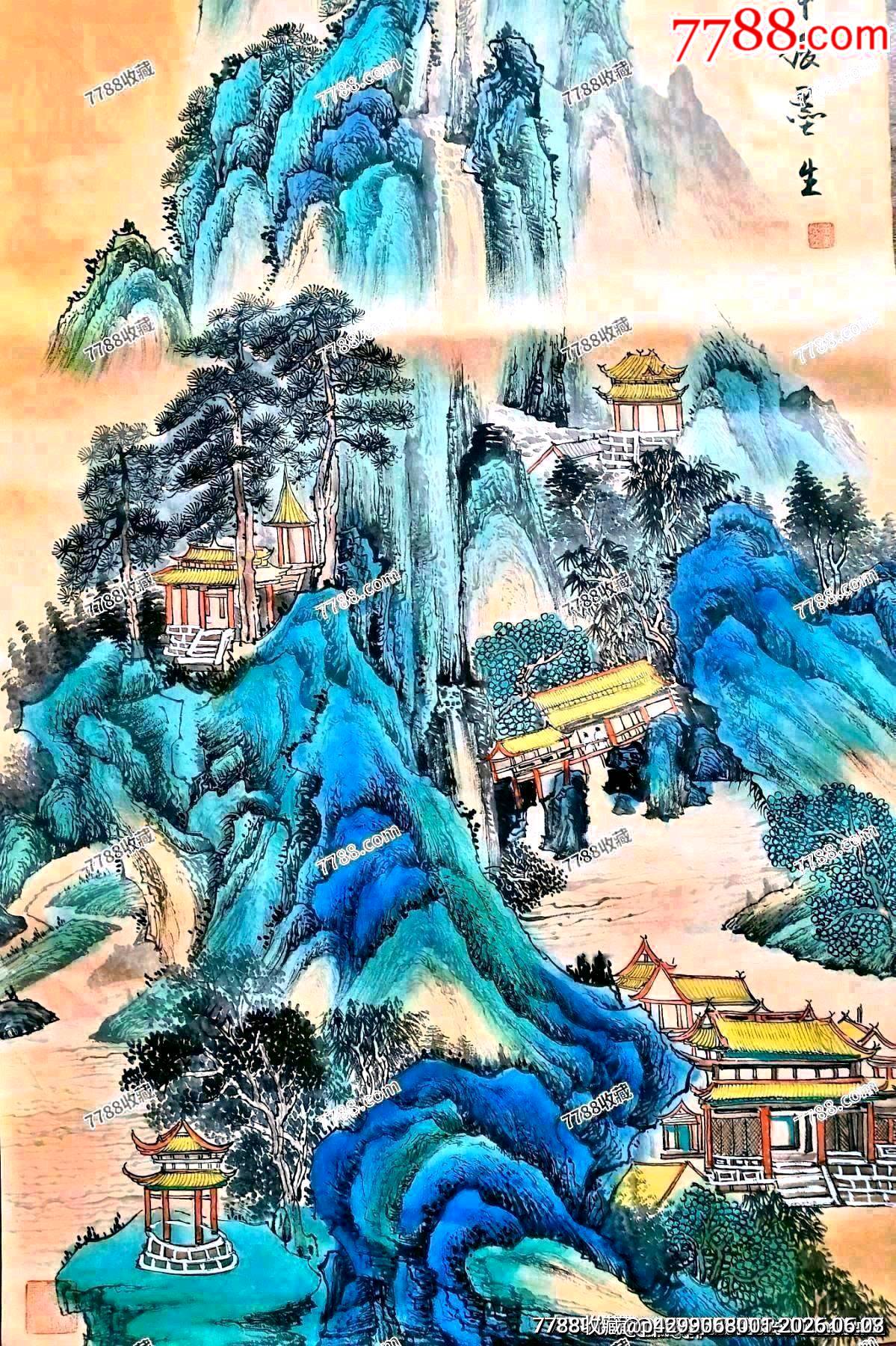 法國騎士*章獲得者、中國禪文化學(xué)者、古木禪意畫派創(chuàng)始人王墨生作品《仙山奇峰》_價(jià)格350元_第2張_