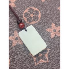 和田玉白玉平安牌